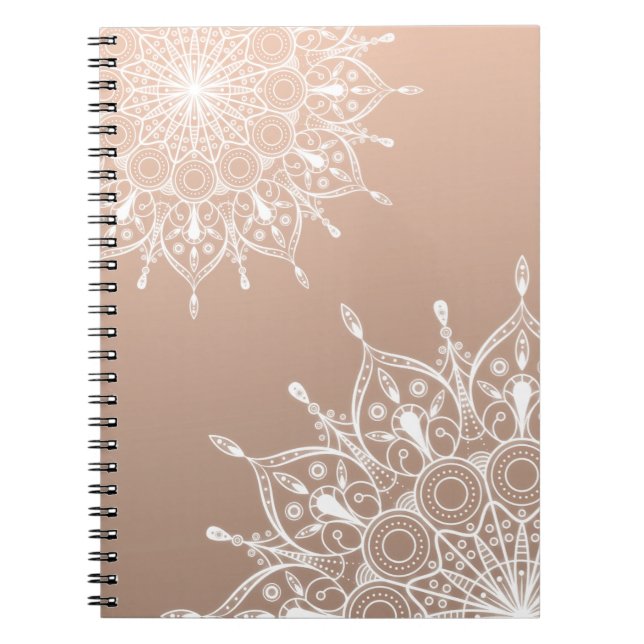 Mandala golden brown notebook (Front)