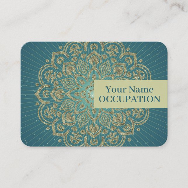 MANDALA Golden Rosette - Business Card (Front)