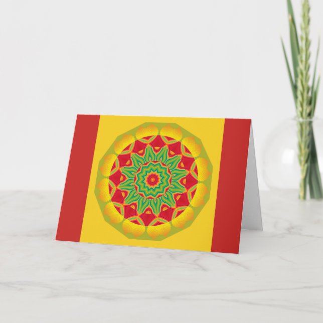 Mandala Greeting Card (Front)