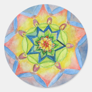 Mandala Hand painted Sticker
