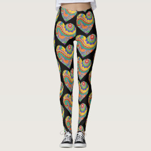 Mandala Hearts Leggings