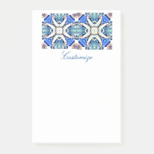 Mandala hearts pattern blueThunder_Cove Post-it Notes