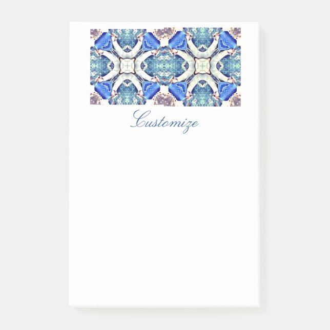 Mandala hearts pattern blueThunder_Cove Post-it Notes (Front)
