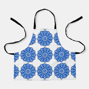 Mandala in blue All-Over Print Apron