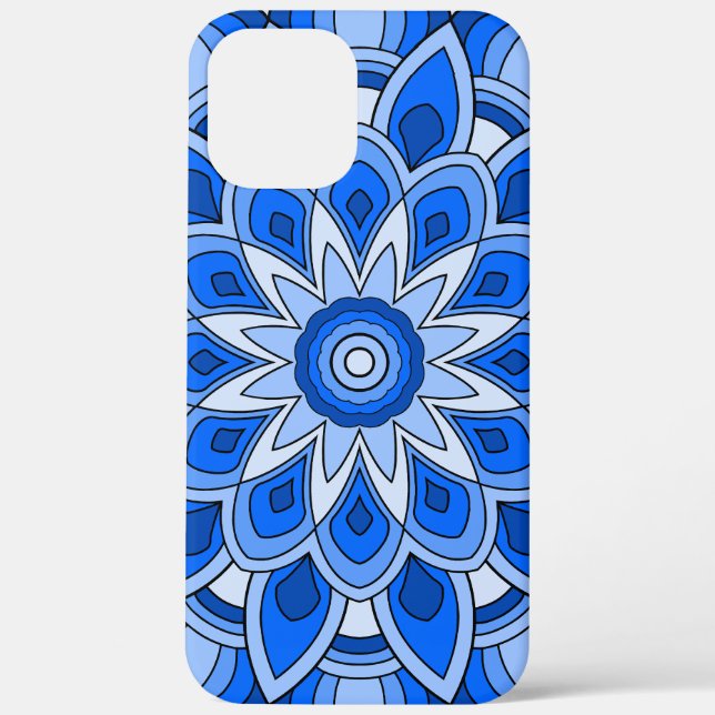 Mandala in blue Case-Mate iPhone case (Back)