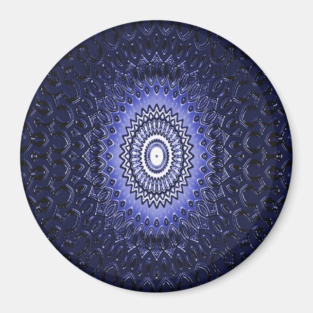 Mandala in Blue..... Magnet (Front)