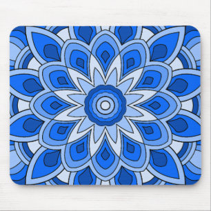 Mandala in blue mouse pad