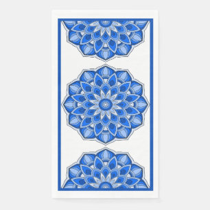 Mandala in blue napkin