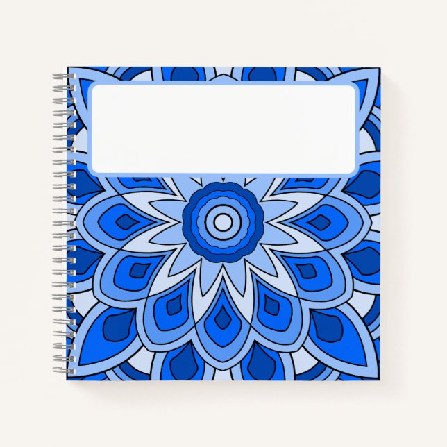 Mandala in blue notebook (Front)