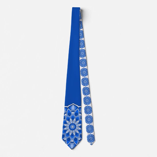 Mandala in blue tie (Front)