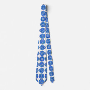 Mandala in blue tie