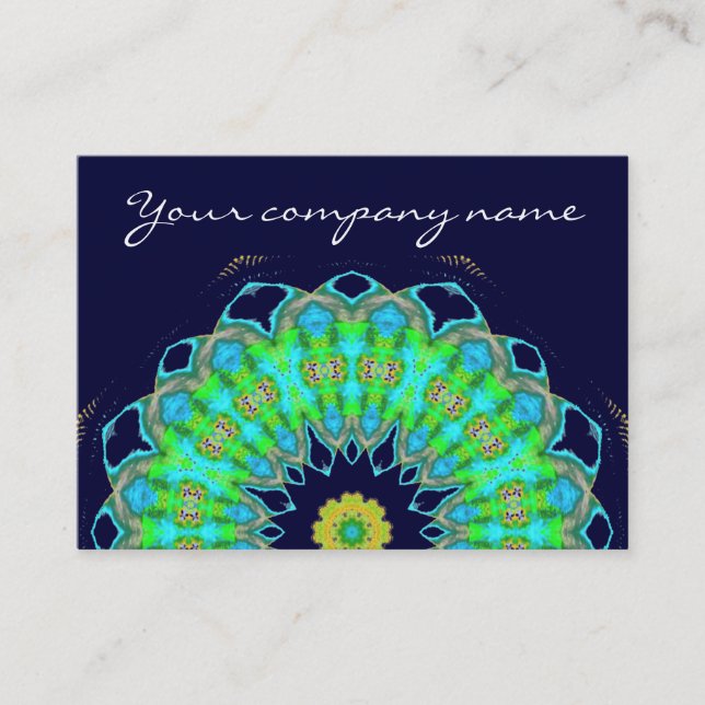 mandala in colours business card (Front)