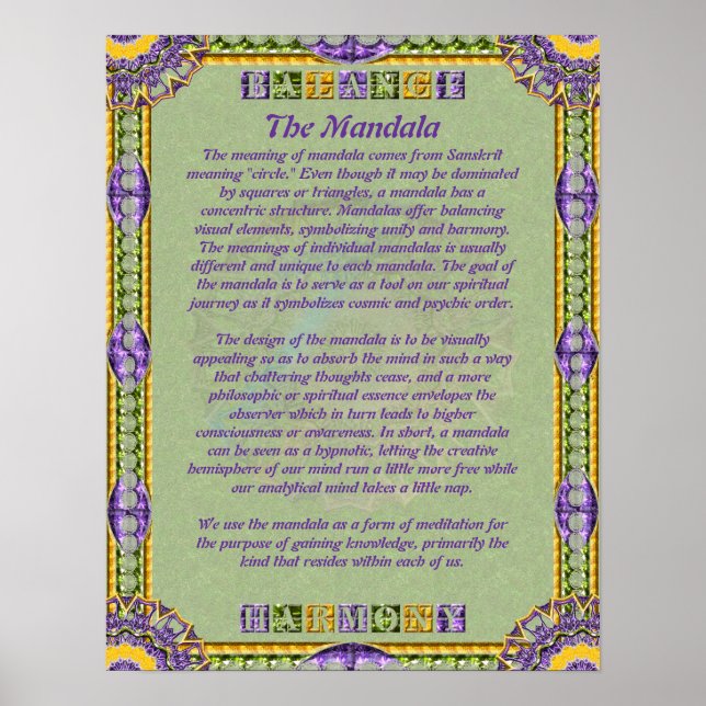Mandala Informational Poster (Front)