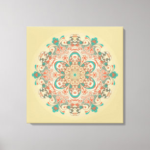 Mandala Kaleidoscop - Wrapped Canvas