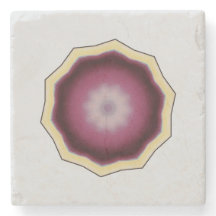 Mandala Kaleidoscope Design Purple on Grey