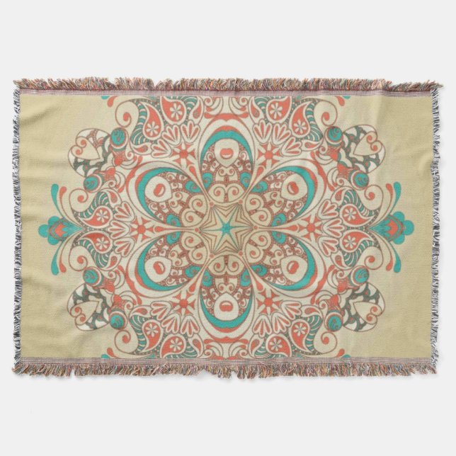 Mandala Kaleidoscope Mosaic - Blanket (Front)