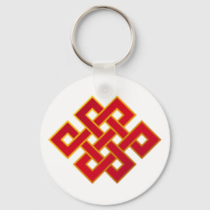 Mandala Karma Buddhism Eternal Knot Key Ring