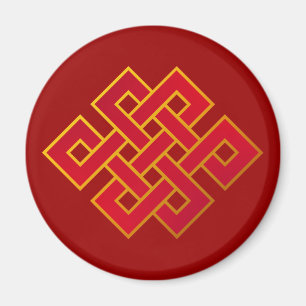 Mandala Karma Buddhism Eternal Knot Magnet