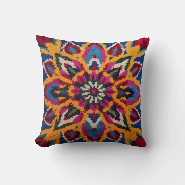 Mandala Kilim Lumbar Pillows: Perfect for Boho  Cushion (Front)