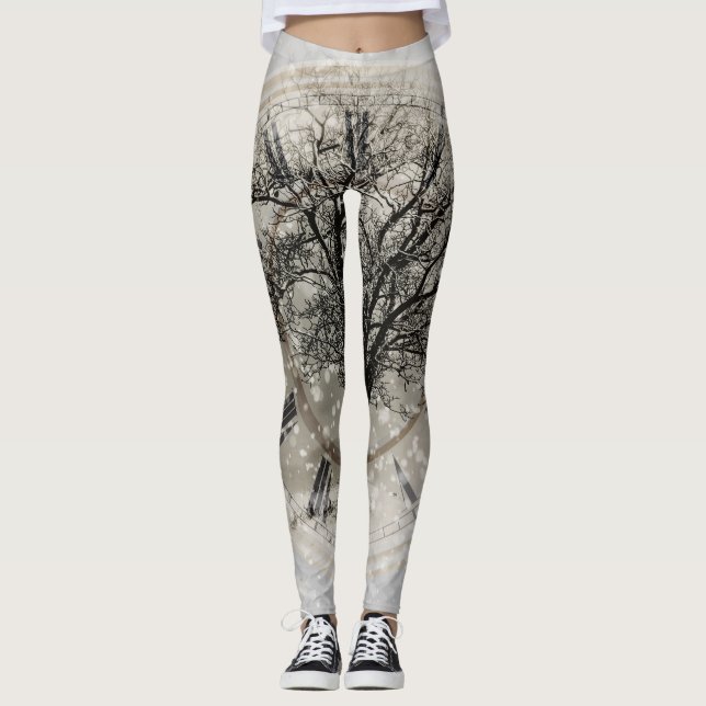 Mandala Leggings for Yoga and Pilates (Front)