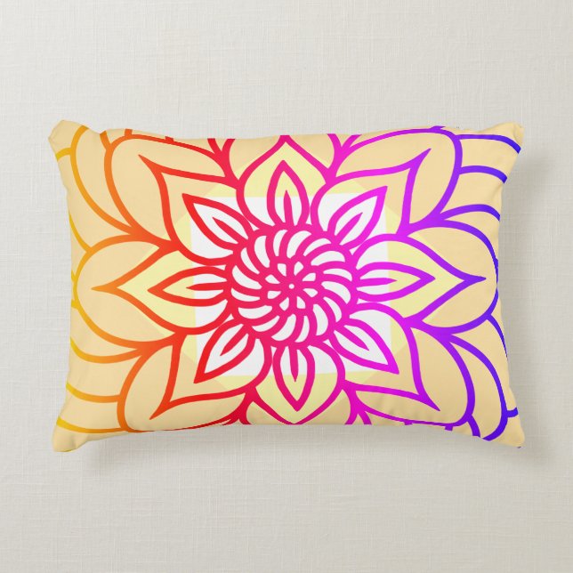Mandala Light Decorative Cushion (Front)