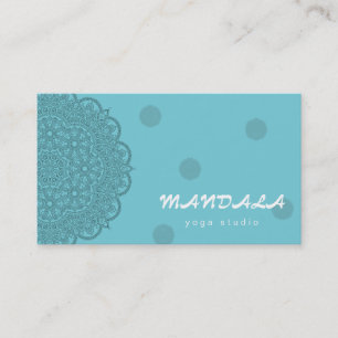 MANDALA LOGO CUSTOMIZED YOGA  INSTRUCTOR BUSINESS  CARD