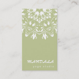 MANDALA LOGO CUSTOMIZED YOGA  INSTRUCTOR BUSINESS CARD