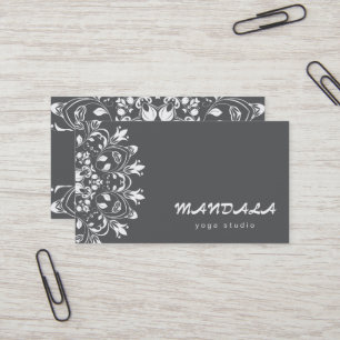 MANDALA LOGO CUSTOMIZED YOGA INSTRUCTOR BUSINESS CARD