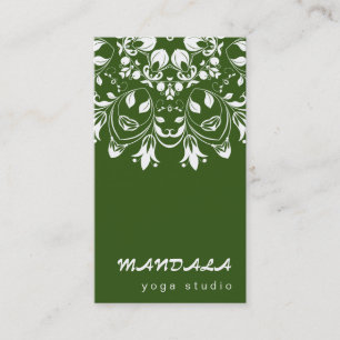 MANDALA LOGO CUSTOMIZED YOGA INSTRUCTOR BUSINESS CARD