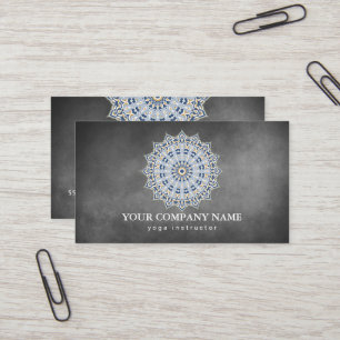 MANDALA LOGO CUSTOMIZED YOGA  INSTRUCTOR BUSINESS CARD