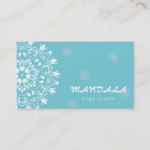 MANDALA LOGO CUSTOMIZED YOGA INSTRUCTOR BUSINESS CARD