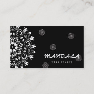 MANDALA LOGO CUSTOMIZED YOGA INSTRUCTOR BUSINESS CARD