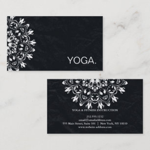 MANDALA LOGO CUSTOMIZED YOGA  INSTRUCTOR BUSINESS CARD