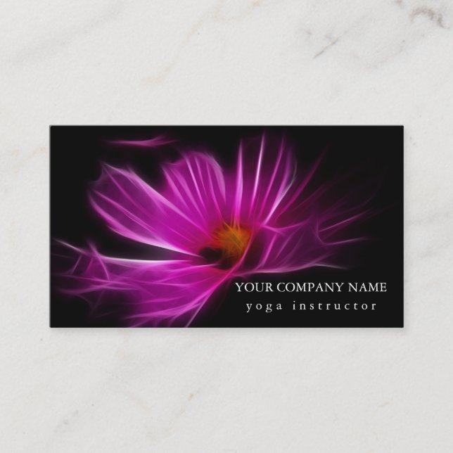 MANDALA LOGO CUSTOMIZED YOGA  INSTRUCTOR BUSINESS CARD (Front)