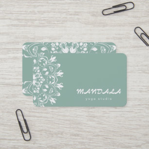 MANDALA LOGO CUSTOMIZED YOGA  INSTRUCTOR BUSINESS CARD