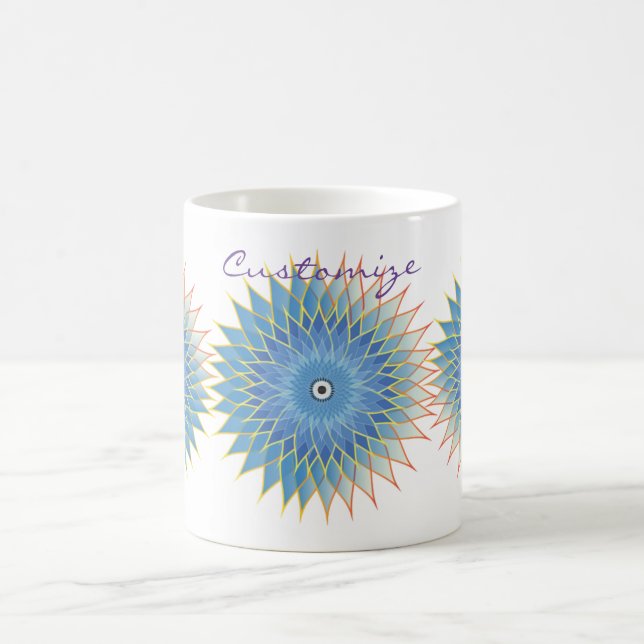Mandala Lotus Blossom Thunder_Cove Coffee Mug (Center)