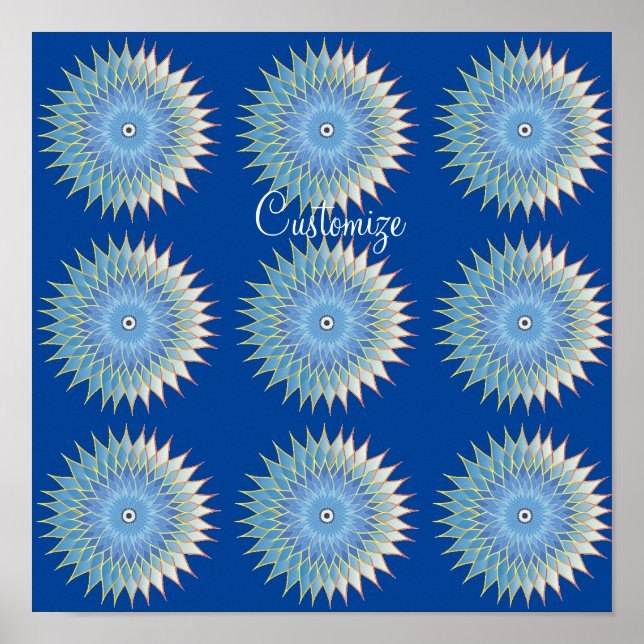 Mandala Lotus Blossom Thunder_Cove Poster (Front)