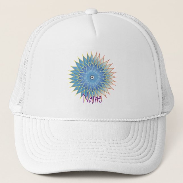 Mandala Lotus Blossom Thunder_Cove Trucker Hat (Front)