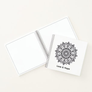 Mandala Love & Hope Deluxe Spiral Notebook