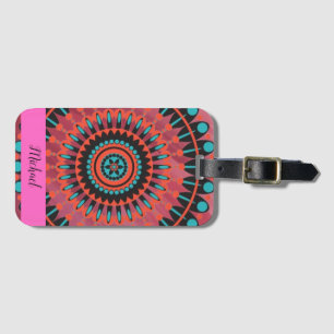 Mandala luggage tag
