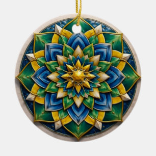 Mandala Luxe Keychain - 01 Ceramic Tree Decoration