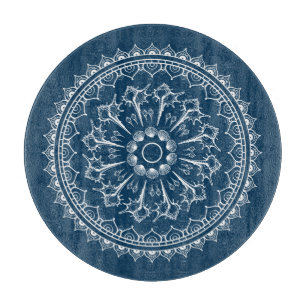 Mandala Made Of Seashells Cutting Board