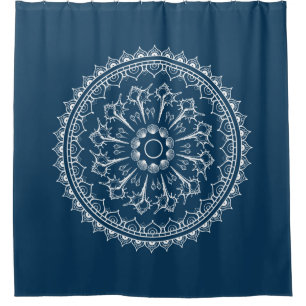 Mandala Made Of Seashells Shower Curtain