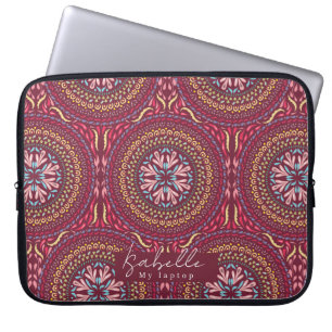 Mandala Magenta Laptop Sleeve