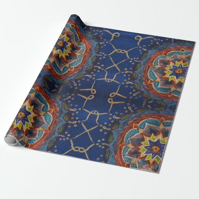 Mandala Magic Wrapping Paper (Unrolled)