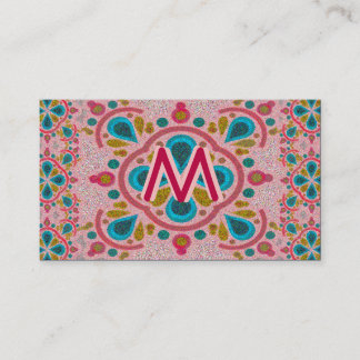 Mandala Monogram Business Card