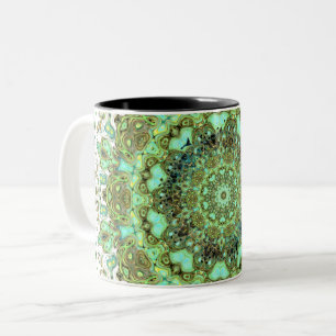 Mandala monsters Two-Tone coffee mug