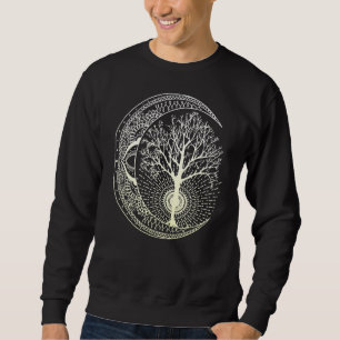 Mandala Moon Tree Of Life Tattoo Style Sweatshirt