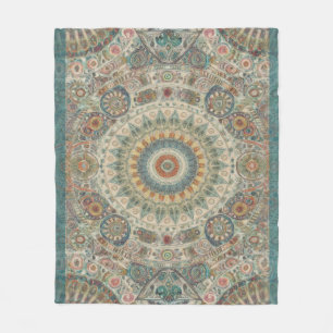 Mandala Mosaic Fleece Blanket