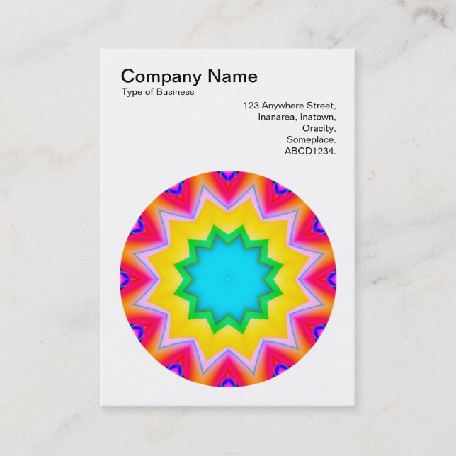 Mandala Motif 010 Business Card (Front)